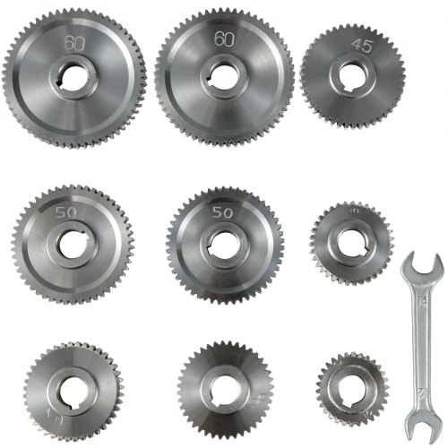 9-teiliges Metal Change Gear Set Für Die 7 X 14 Real Bull Mini-lathe Cj18a