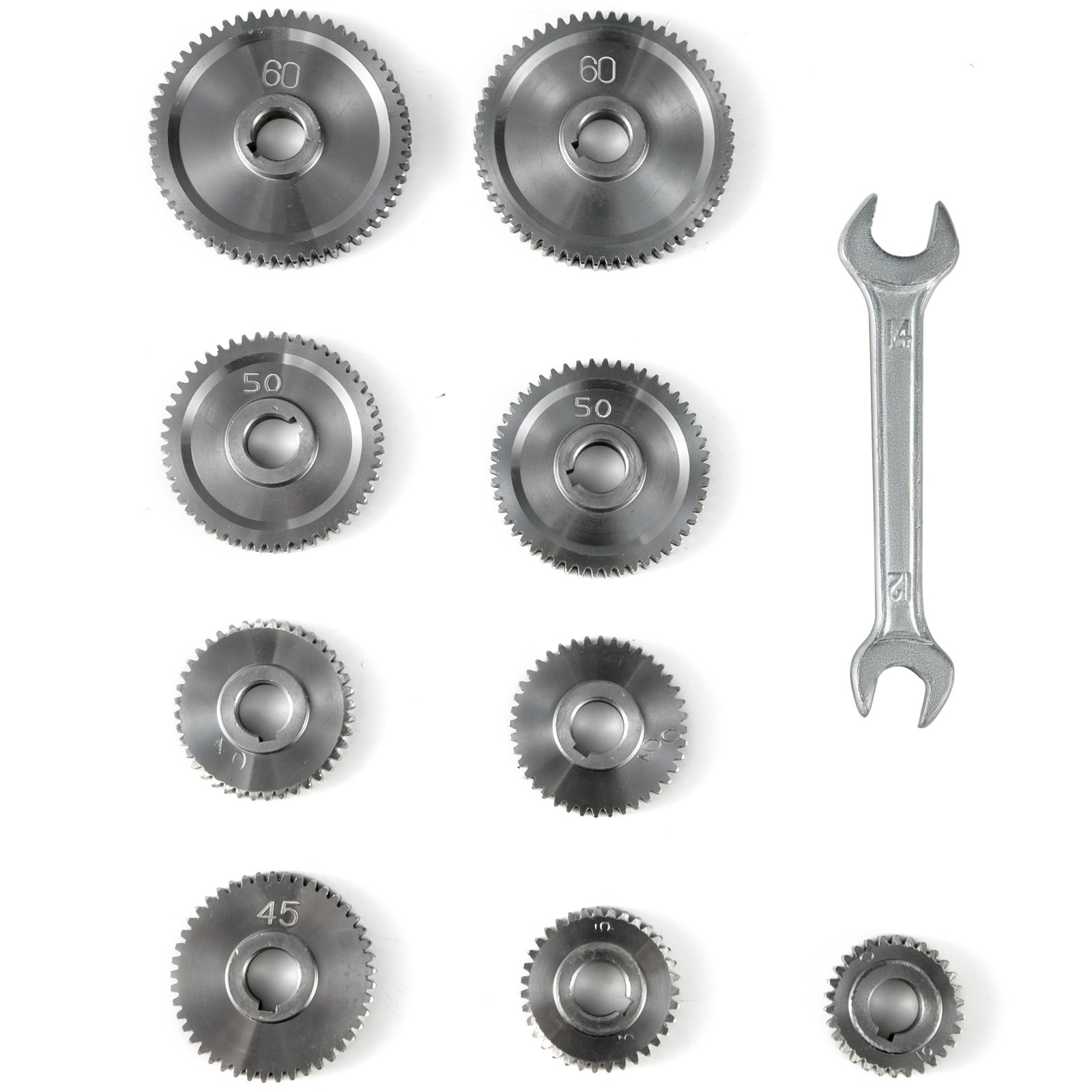 9-teiliges Metal Change Gear Set Für Die 7 X 14 Real Bull Mini-lathe Cj18a