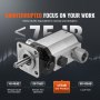 VEVOR Hydraulischer Holzspalter-Pumpensatz, 60,6 L/min, 2-stufige 276 bar Aluminium-Hydraulik-Zahnradpumpe, mit Ventil 2,54 cm Einlass 1,27 cm NPT Auslass 3600 U/min, für kleine Motormontage Holzspalter