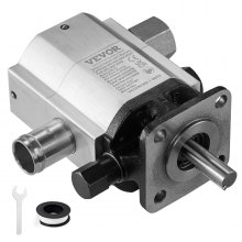 VEVOR Hydraulische Holzspalterpumpe 16 GPM 2-stufige 4000 PSI Holzspalterpumpe 1" Einlass 1/2" NPT Auslass 3600 U/min hydraulische Aluminium-Zahnradpumpe für Holzspalter mit kleinem Motor Schneepflug