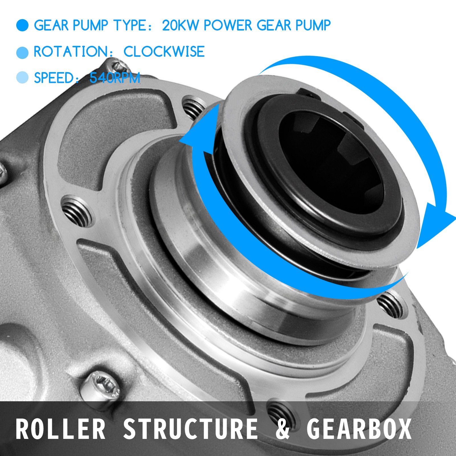 Zahnradpumpe Hydraulische Zahnradpumpe mit Rohr Getriebe 20ccm für Traktor
