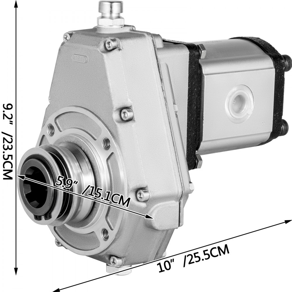 Zapfwellengetriebe Muffe Mit Hydraulik-pumpe 25ccm 53ltr. Zapfwellenpumpe Front