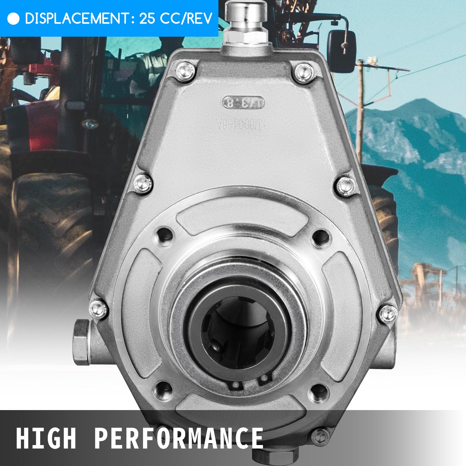 Zapfwellengetriebe Muffe Mit Hydraulik-pumpe 25ccm 53ltr. Zapfwellenpumpe Front