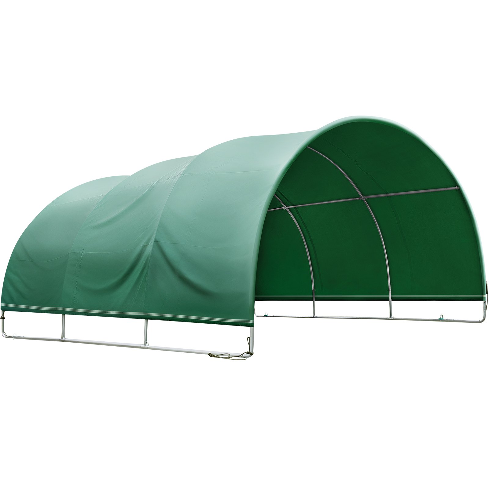 VEVOR Mobiler Unterstand Weidezelt Weideunterstand Stall PVC 3,04x3,05x1,68m