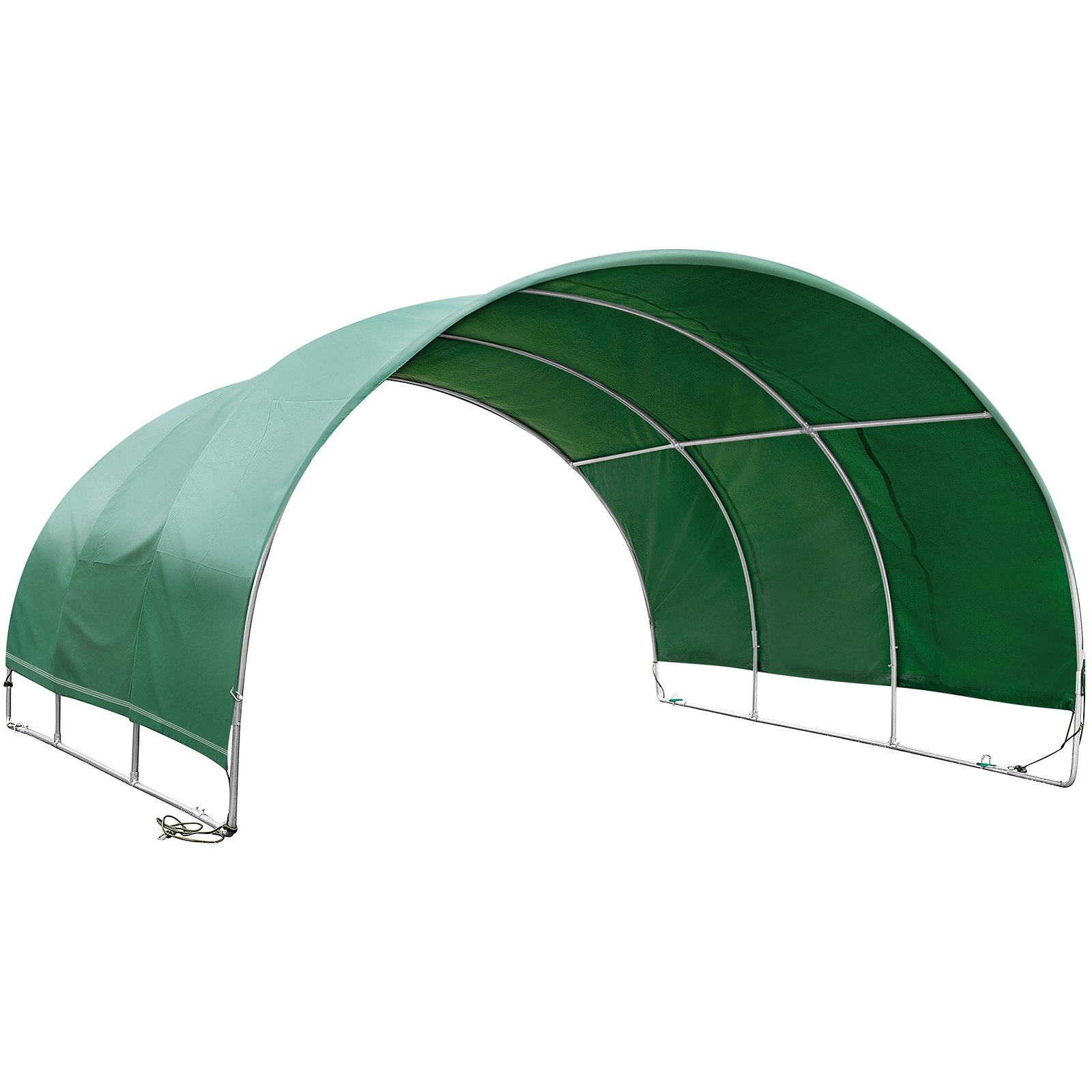 VEVOR Mobiler Unterstand Weidezelt Weideunterstand Stall PVC 3,04x3,05x1,68m