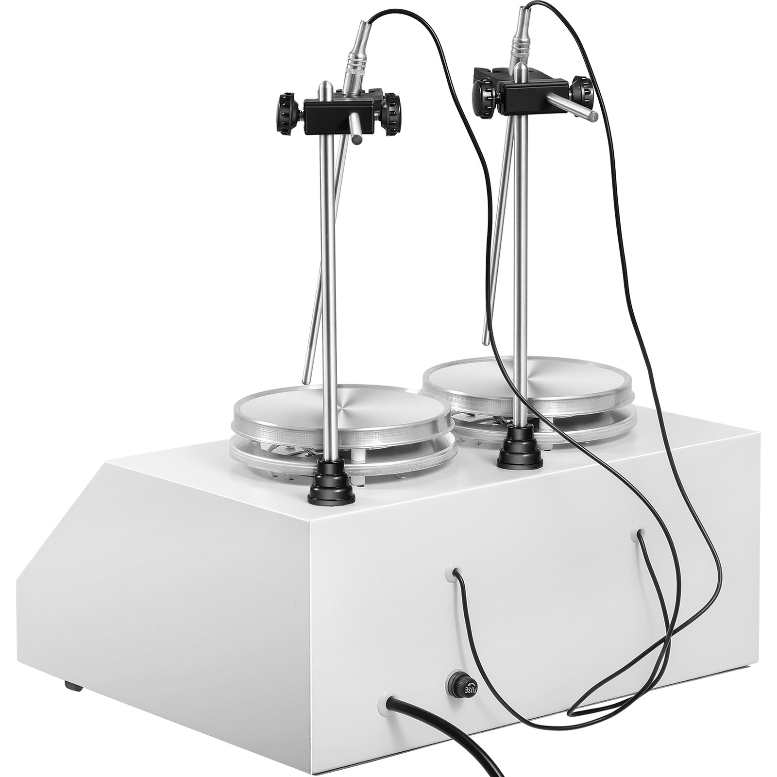 2 Köpfe Magnetrührer HJ-2A Rührstab Thermostat Dual Control Konstante