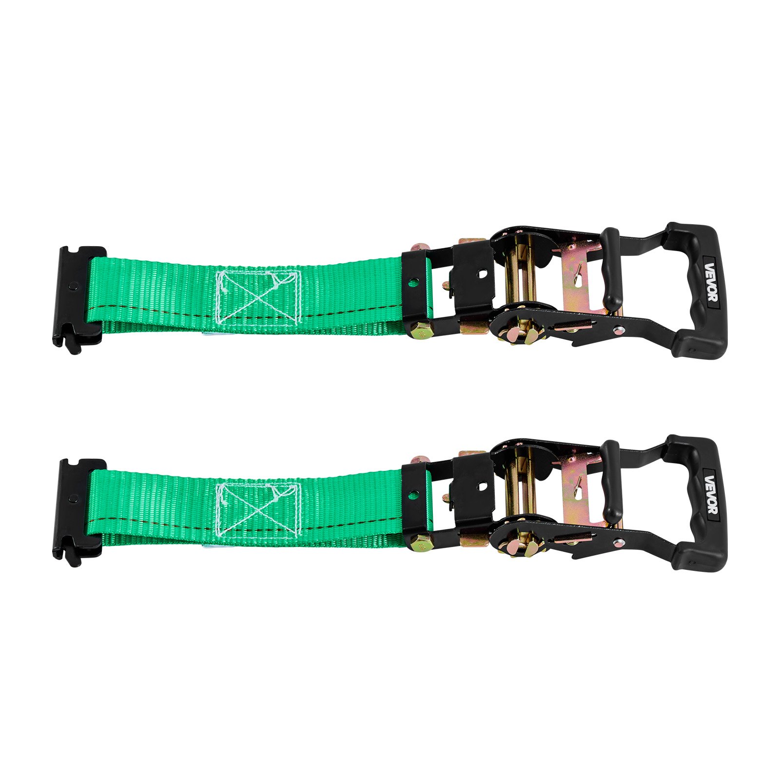 VEVOR Radspanngurt Befestigungsgurt (50,8 x 2438,4 mm) mit Schnalle & 1986,73 kg Zugfestigkeit & 662 kg Tragfähigkeit, Motorrad-Spannsystem Radsicherungsgurt Reifengurt für SUVs Anhänger Grün