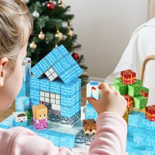 VEVOR Magnetische Bausteine, 150-teiliges Gletscherburg-Set, Magnetblöcke, STEM Montessori-Sensorikspielzeug als Weihnachts- & Geburtstagsgeschenk, Konstruktions-Stapelspielzeug, ab 3 Jahren