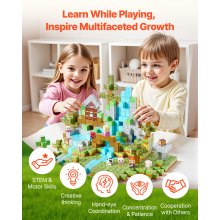 VEVOR Magnetische Bausteine 150 Stk. Wald Burg Set STEM Montessori Spielzeug