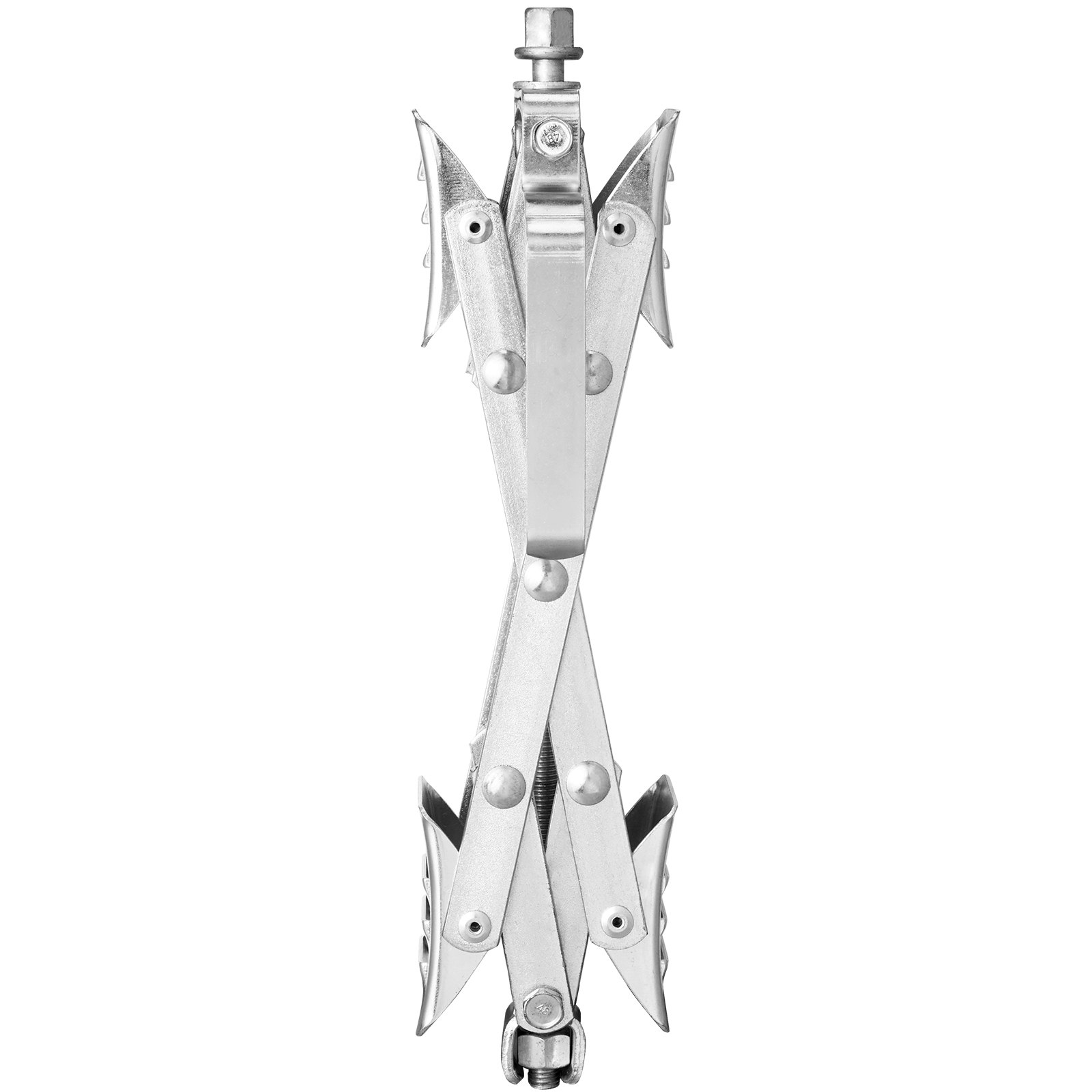 VEVOR Unterlegkeil für Wohnmobile, X-förmiger Unterlegkeil zur Stabilisierung von Wohnmobilen, für Reifenbreiten von 3,8 bis 25,4 cm, 2 Stk. Unterlegkeile mit Ratschenschlüssel und Aufbewahrungstasche