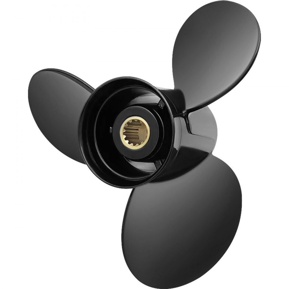 VEVOR Außenbordpropeller, Ersetzt OEM 765183, 3 Blätter  33,7 x 43,2 cm Pitch Aluminium-Bootspropeller, Kompatibel mit 40–140 PS 2-Takt-Evinrude-Außenbordmotor, mit 13 Zahnverzahnungen, Rechts
