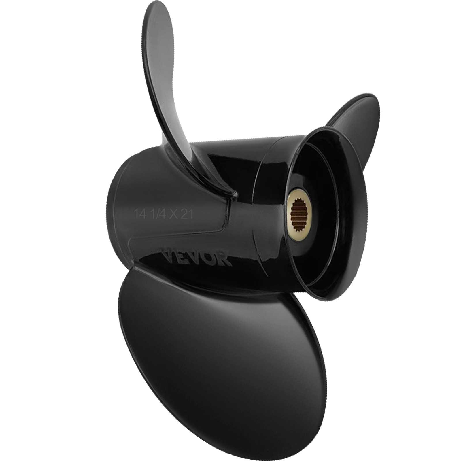 VEVOR Außenbordpropeller, Ersetzt OEM 3817469, 3-Blatt-14-1/4 x 21 Zoll Pitch Aluminium-Bootspropeller, Kompatibel mit Volvo Penta SX-Antrieb aller Modelle, mit 19 Zahnverzahnungen, Rechts