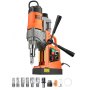VEVOR Magnetbohrmaschine 1450 W Motor, 2 Zoll Bohrdurchmesser, 2878 lbf tragbare elektrische Magnetbohrmaschine, mit 6 Kernbohrern, Bohrmaschine für Metalloberflächen, Heimwerkerbereich