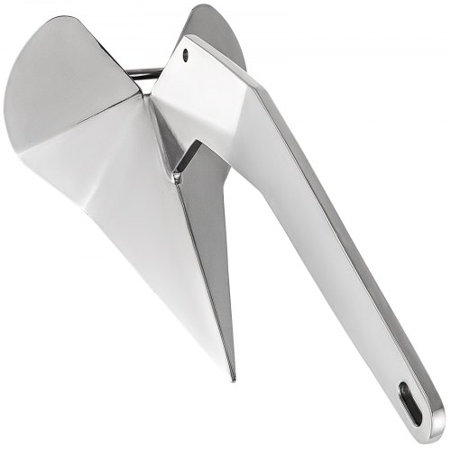 Vevor Edelstahl Danforth Boot Anker 6,3 Kg Ankerleine Pfluganker Delta Anker