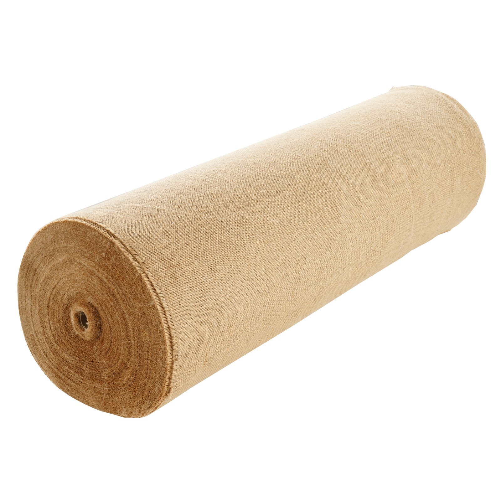 VEVOR Jute Stoff, Sackleinen-Stoffrolle, 50x50 hochdichte breite natürliche Sackleinen-Stoffrollen, 1016mmx91,4m, für Dekoration, Handwerk, Hochzeit, Gartenarbeit, Pflanzen- & Baumwinterabdeckung