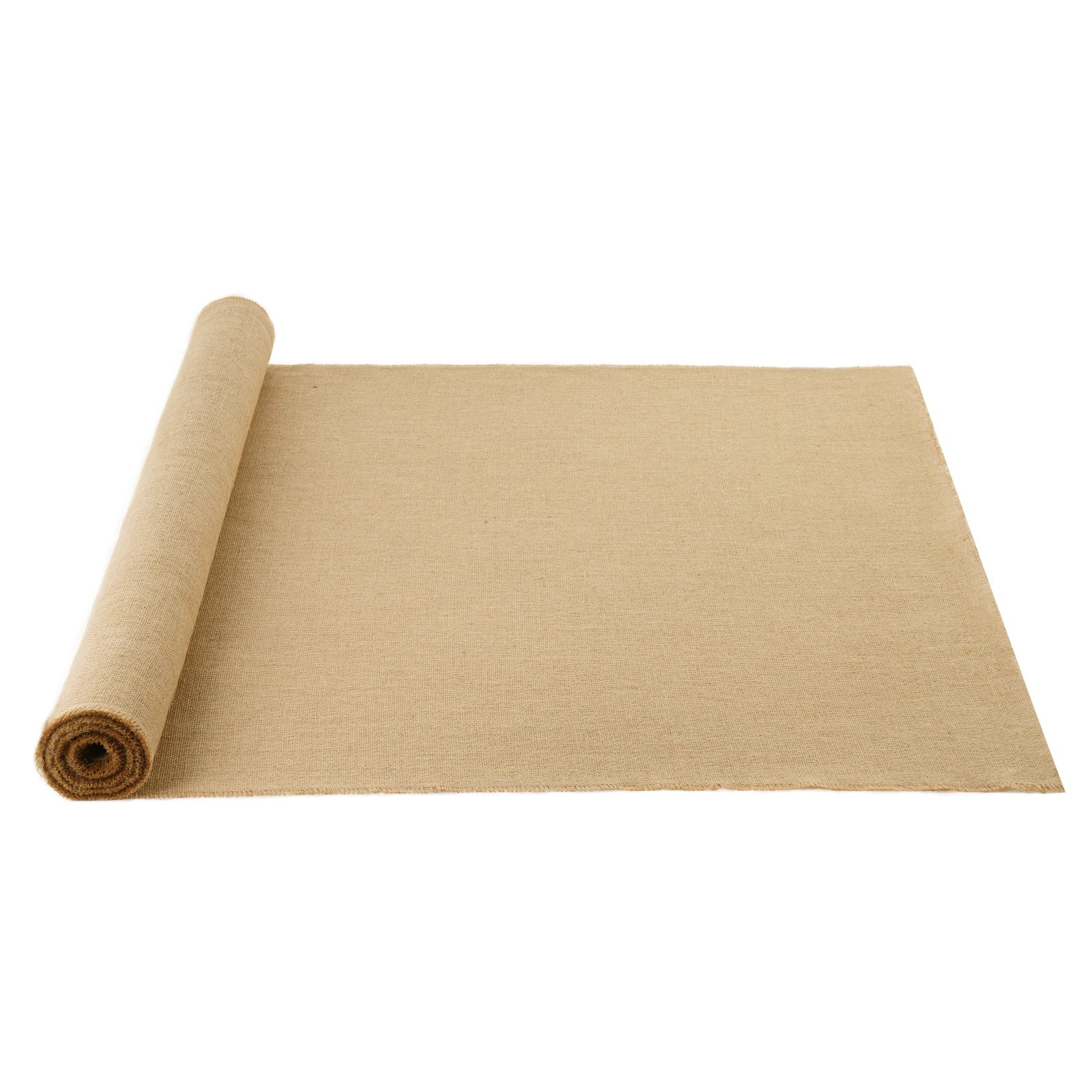 VEVOR Jute Stoff, Sackleinen-Stoffrolle, 50x50 hochdichte breite natürliche Sackleinen-Stoffrollen, 1016mmx9,1m, für Dekoration, Handwerk, Hochzeit, Gartenarbeit, Pflanzen- & Baumwinterabdeckung