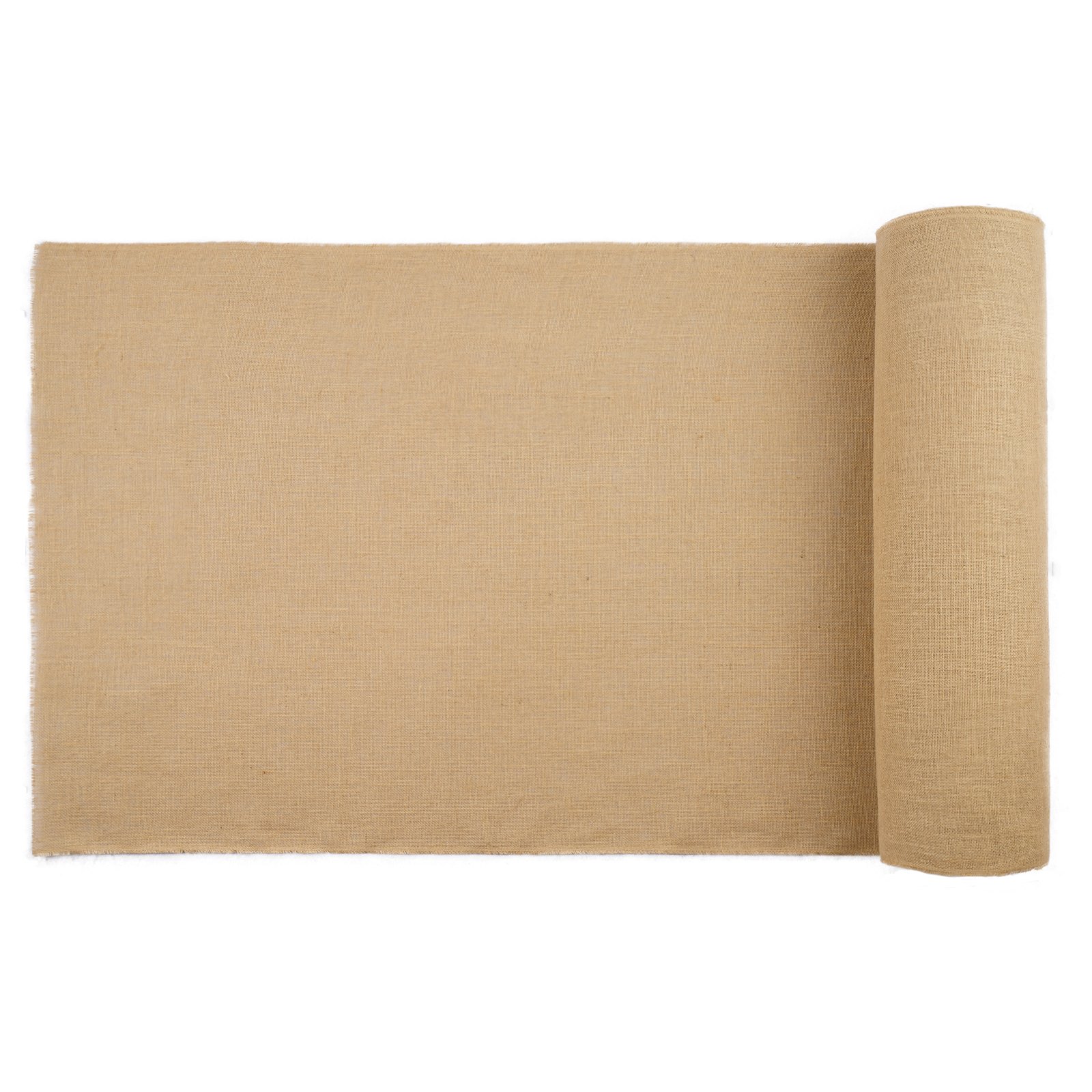 VEVOR Jute Stoff, Sackleinen-Stoffrolle, 50x50 hochdichte breite natürliche Sackleinen-Stoffrollen, 1016mmx9,1m, für Dekoration, Handwerk, Hochzeit, Gartenarbeit, Pflanzen- & Baumwinterabdeckung