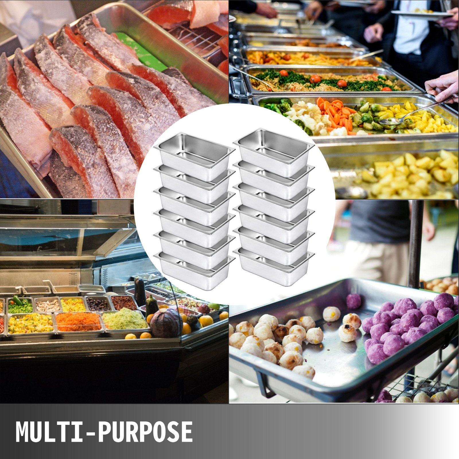 12x Gastronormbehälter Gn1/1 Tiefe 150mm Gastronormschalen Zum Backen Stapelrand