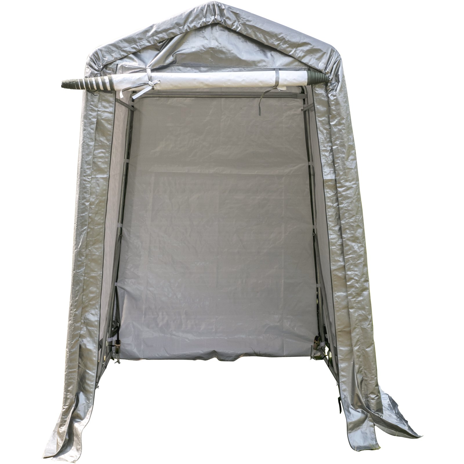 Shelterlogic Gerätezelt 1,8x3x2,4M, Lagerzelt Fahrradgarage Universalzelt Zelt