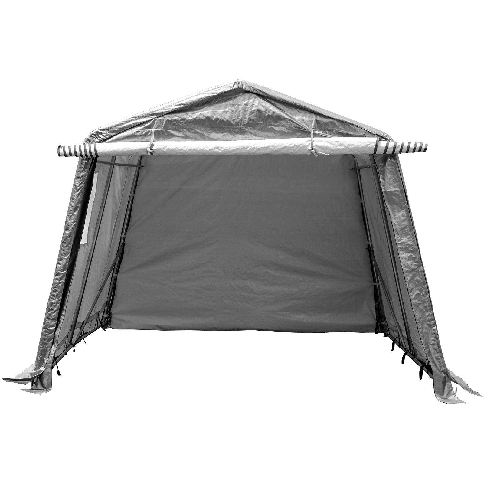 Zeltgarage Garagenzelt 2,4x2,4x2,3m Tragbares Gerätezelt Mit Pvc-fenster