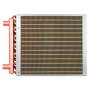VEVOR Water to Air Heat Exchanger, 356 x 356 mm Finned Tube HVAC Heat Exchanger Coil with Copper Tubes & Aluminum Fins, 65K BTU Output for Outdoor Wood Furnace, Hydronic Heating & Cooling Systems