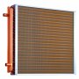 VEVOR Water to Air Heat Exchanger, 610 x 610 mm Finned Tube HVAC Heat Exchanger Coil with Copper Tubes & Aluminum Fins, 225K BTU Output for Outdoor Wood Furnace, Hydronic Heating & Cooling Systems