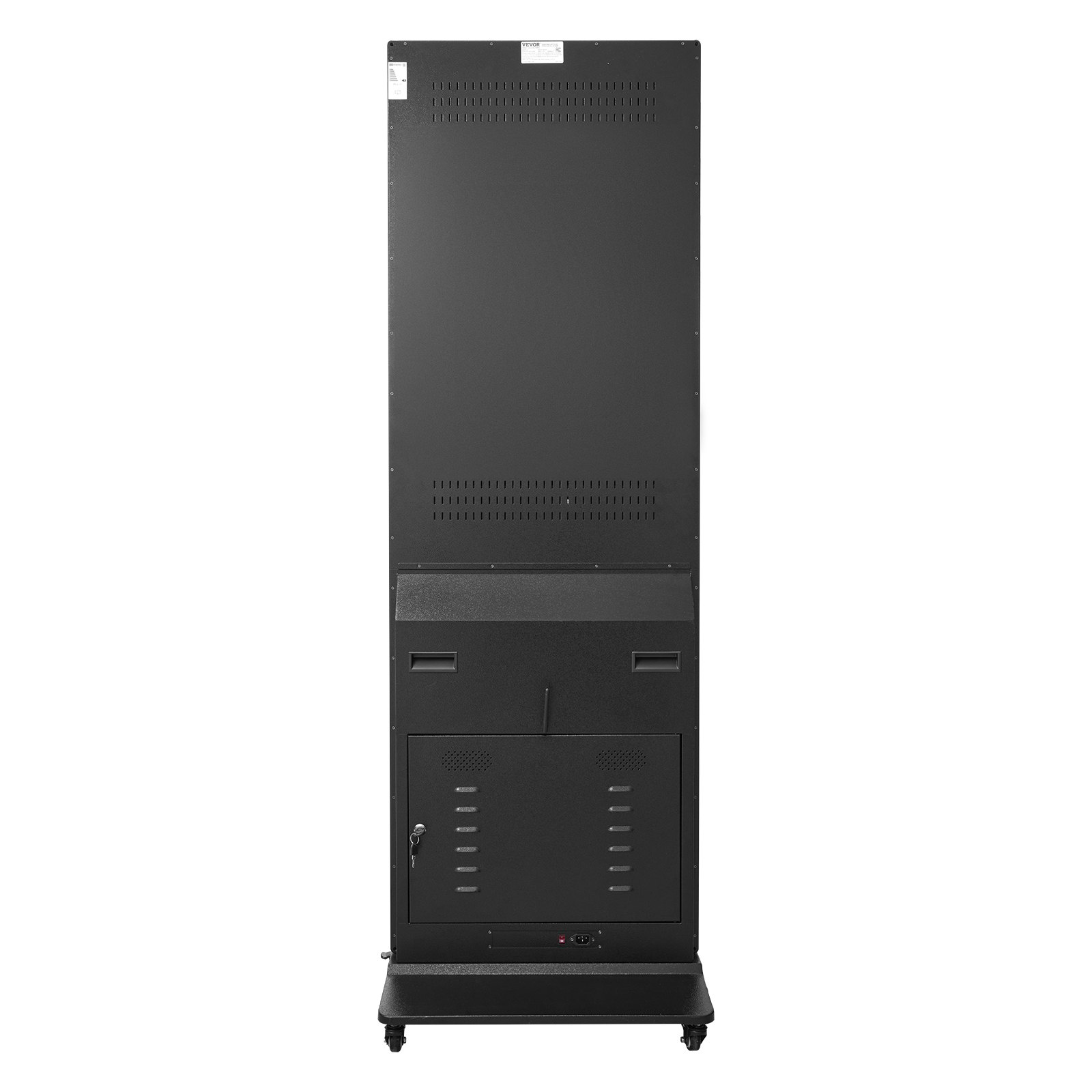 VEVOR digitaler Kundenstopper Werbedisplay Werbeaufsteller (Bildschirmgröße 109 cm), 2 K UHD LCD Bildschirm, 2 GB RAM & 32 GB ROM, Stand-Display mit WiFi USB Eingang Touchscreen-Anzeige