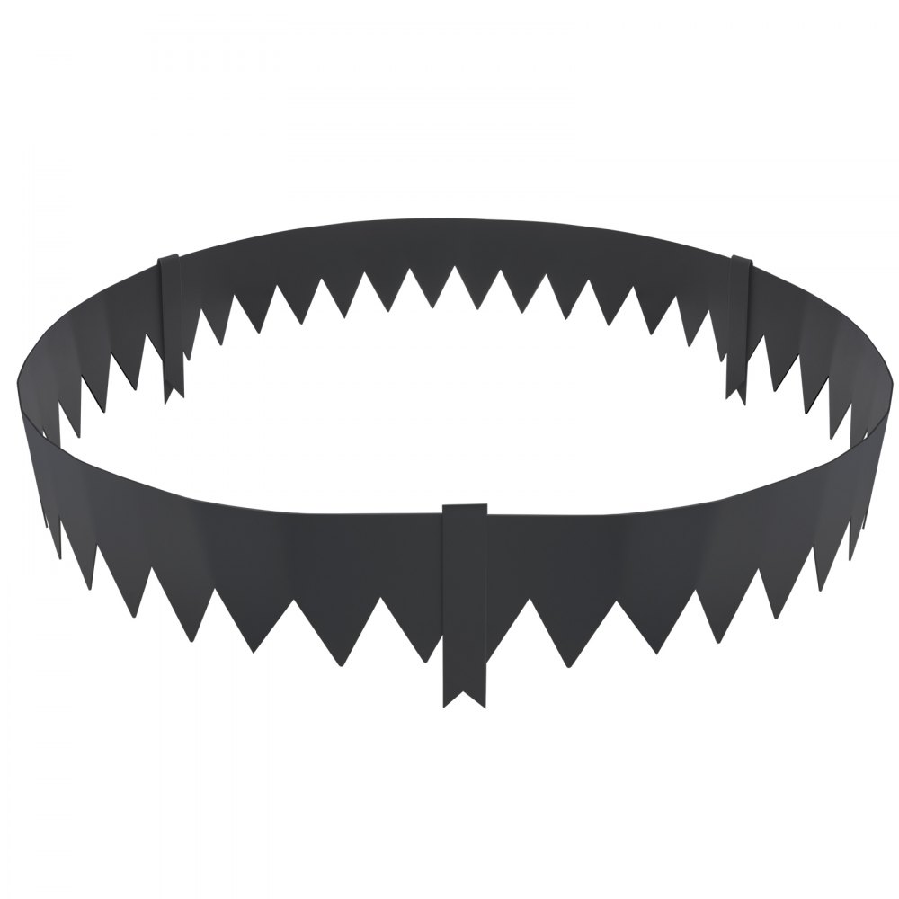 VEVOR Rasenkante 101,6 x 15,2 cm (3er-Set) Rasenkantenband aus Stahl Beeteinfassung Beetumrandung mit Dornen Mähkante Geeignet für Außengärten, Wege, Rasenflächen, Innenhöfe, Straßenränder und mehr