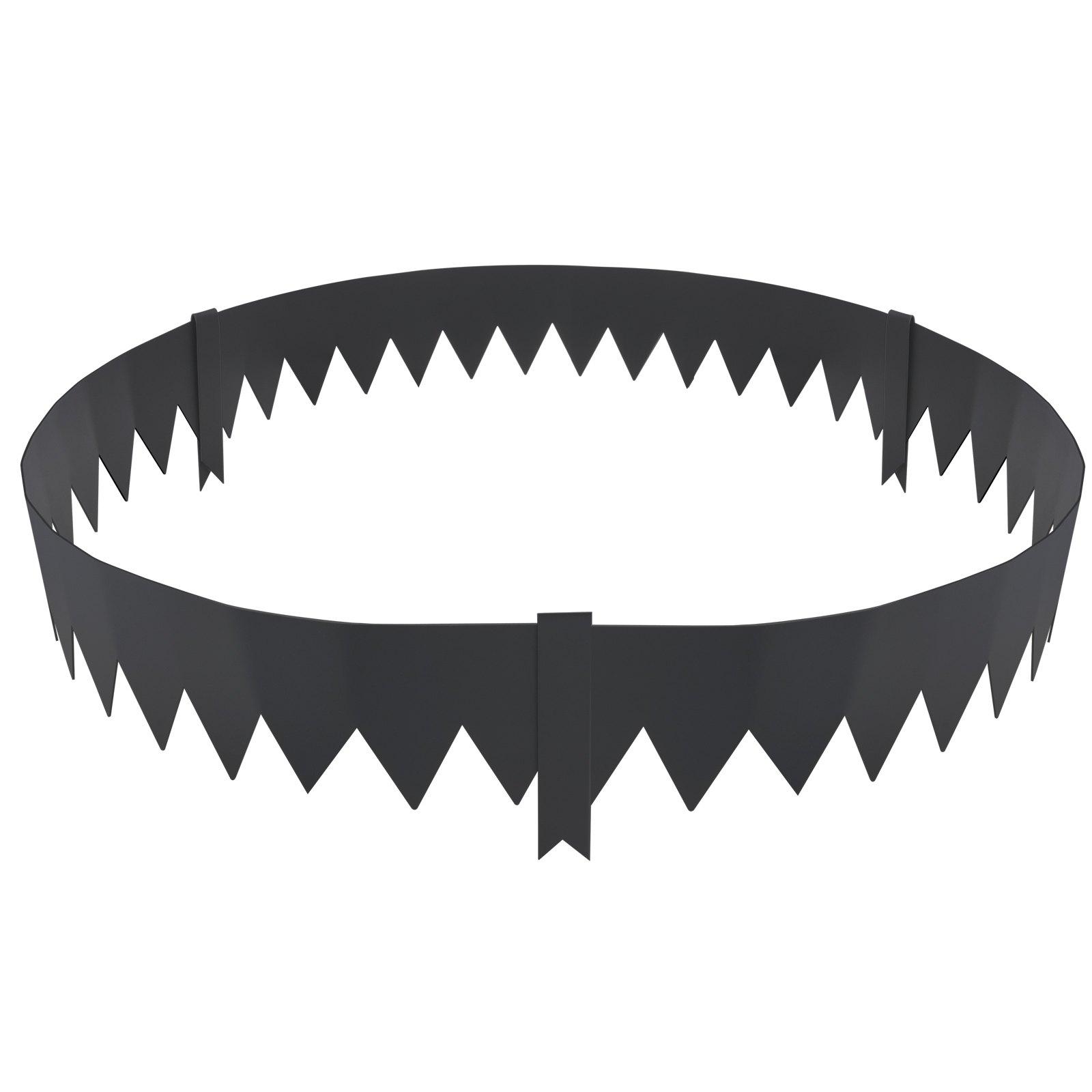 VEVOR Rasenkante 101,6 x 15,2 cm (4er-Set) Rasenkantenband aus Stahl Beeteinfassung Beetumrandung Mähkante Geeignet für Außengärten, Wege, Rasenflächen, Innenhöfe, Straßenränder und mehr