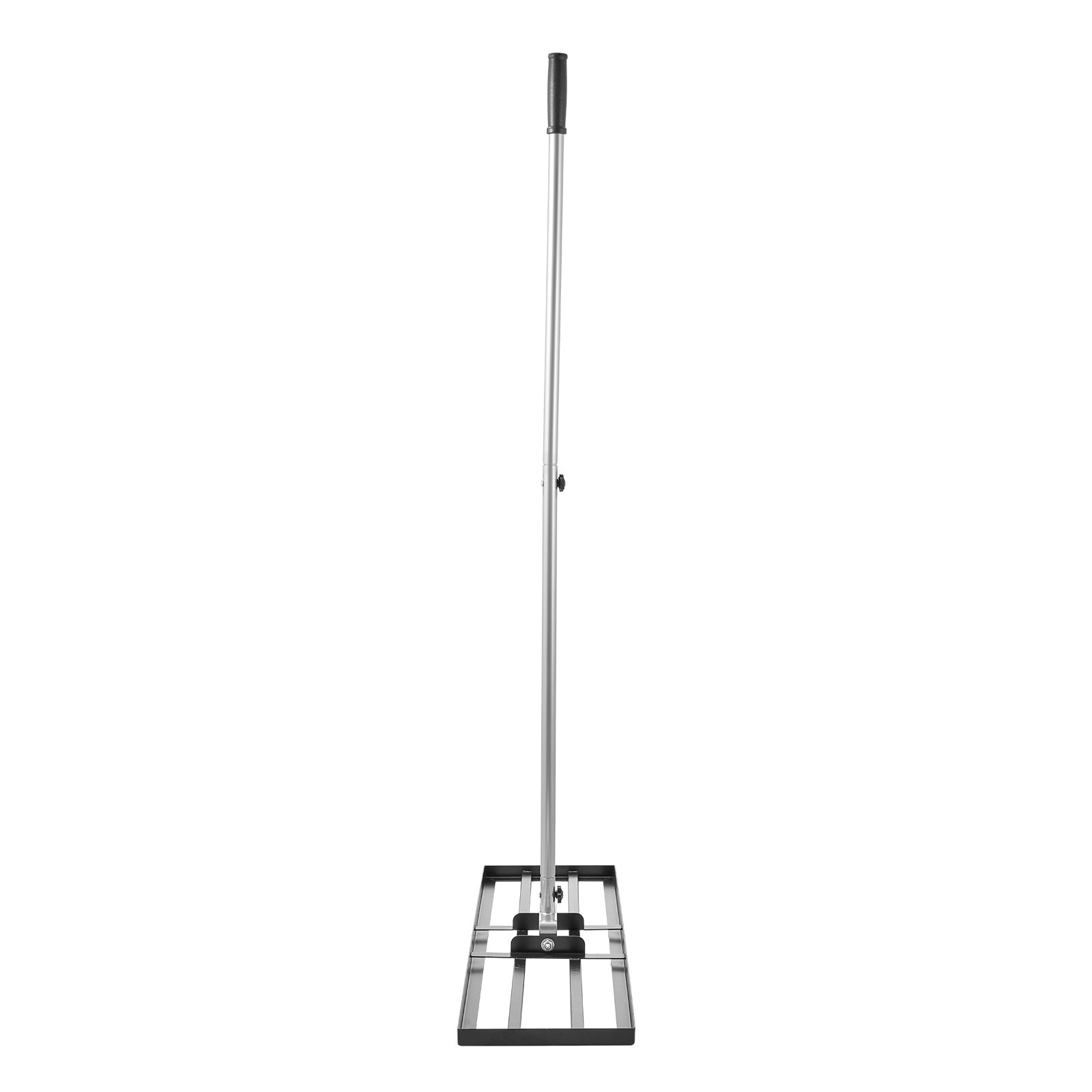 VEVOR Rasenrakel, Levelingrake mit 213 cm Griff, 914x254 mm Bodenplatte, rostbeständiger Nivellierrechen aus Karbonstahl, 3 Höhen verstellbar, Rasennivellierungswerkzeug für den Garten & Golfplätze
