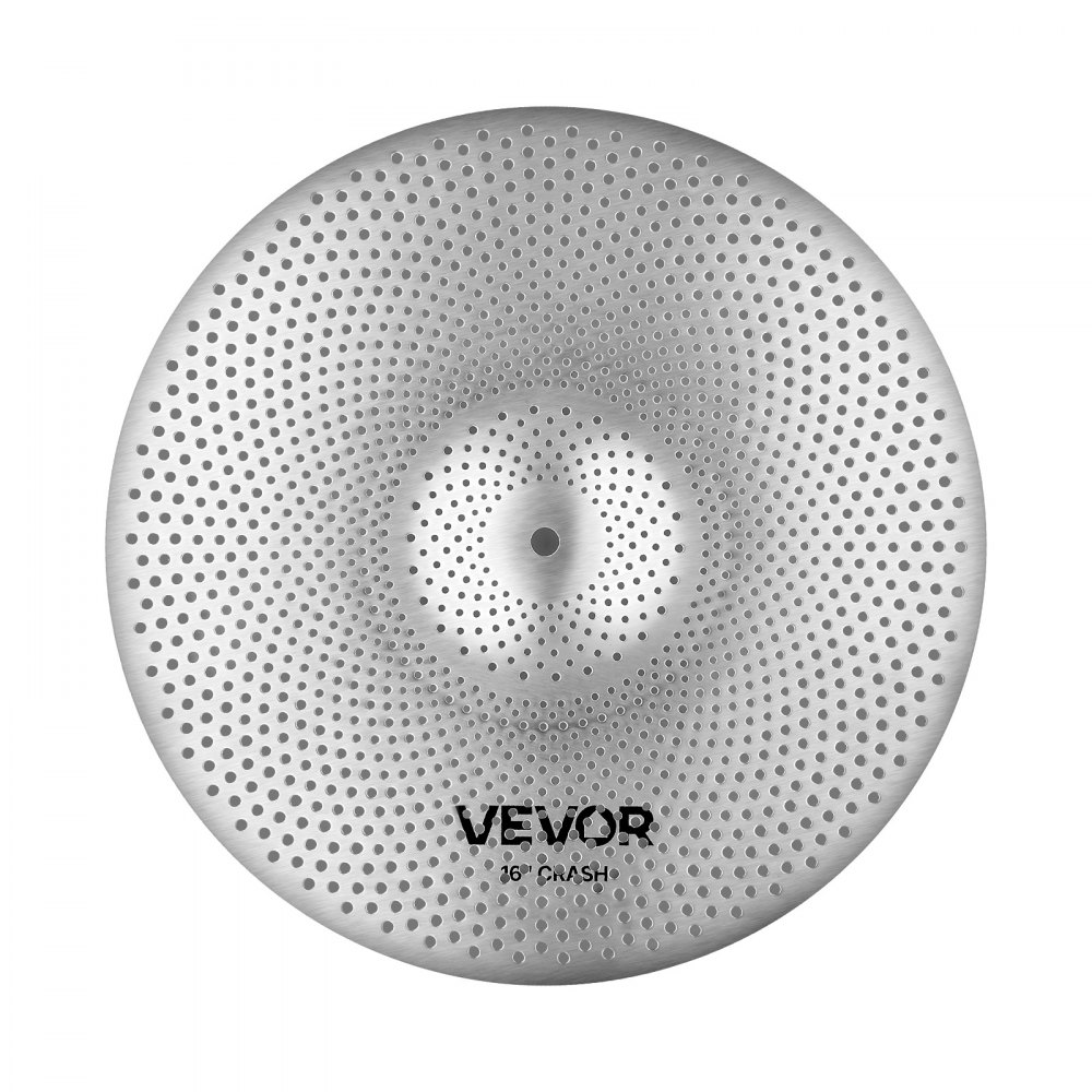 VEVOR Beckenset 4-teillig mit geringer Lautstärke inkl. HiHat Crash Ride Splash 350/400/455/505 mm (14/16/18/20 Inches)