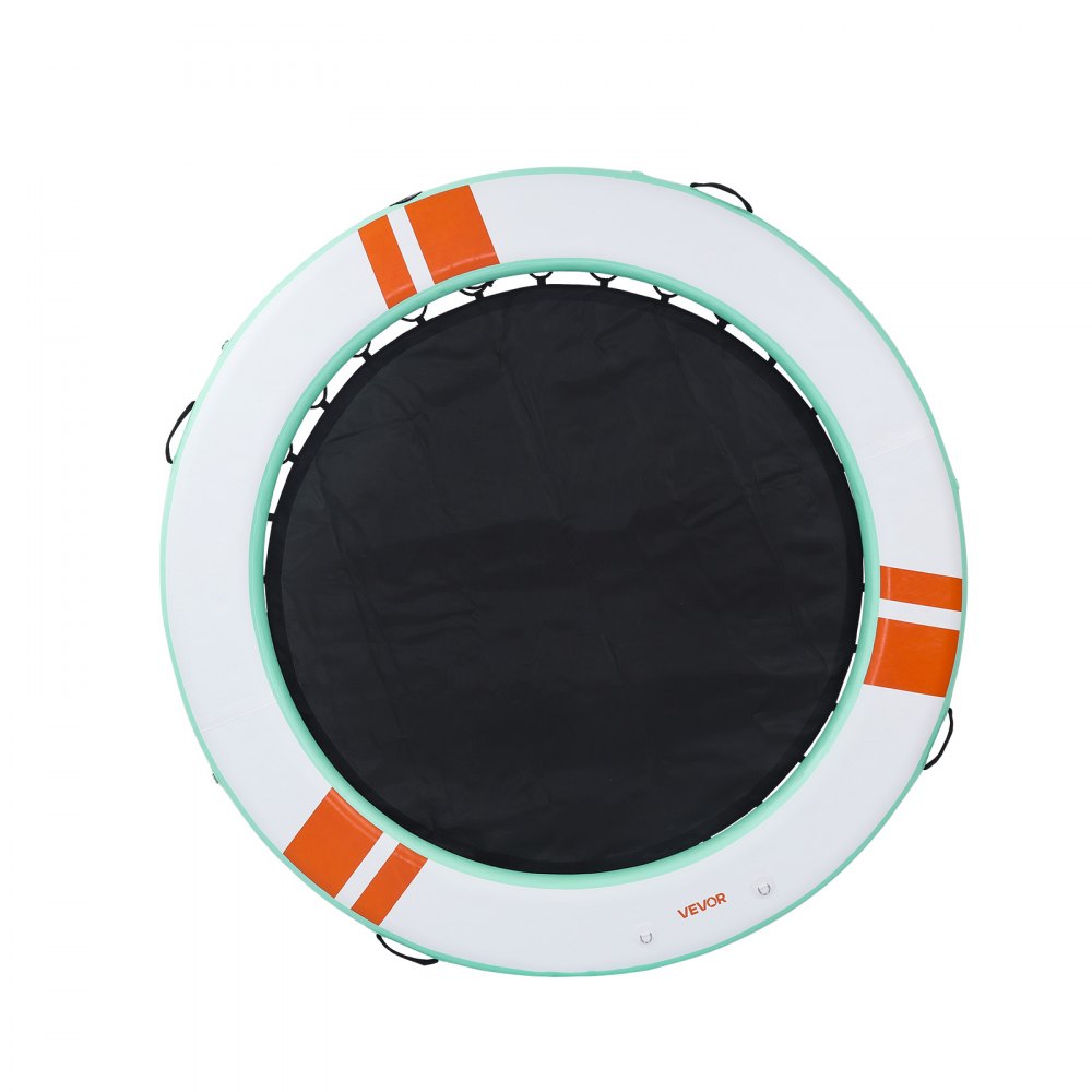 VEVOR Aufblasbares Schwimmdock, φ3,66 m, Schwimmplattform mit Rutschfester Oberfläche, Tragetasche & Abnehmbarer Leiter, Schwimmende Insel, Wasserplattform für Pool, Strand & Meer, Rund
