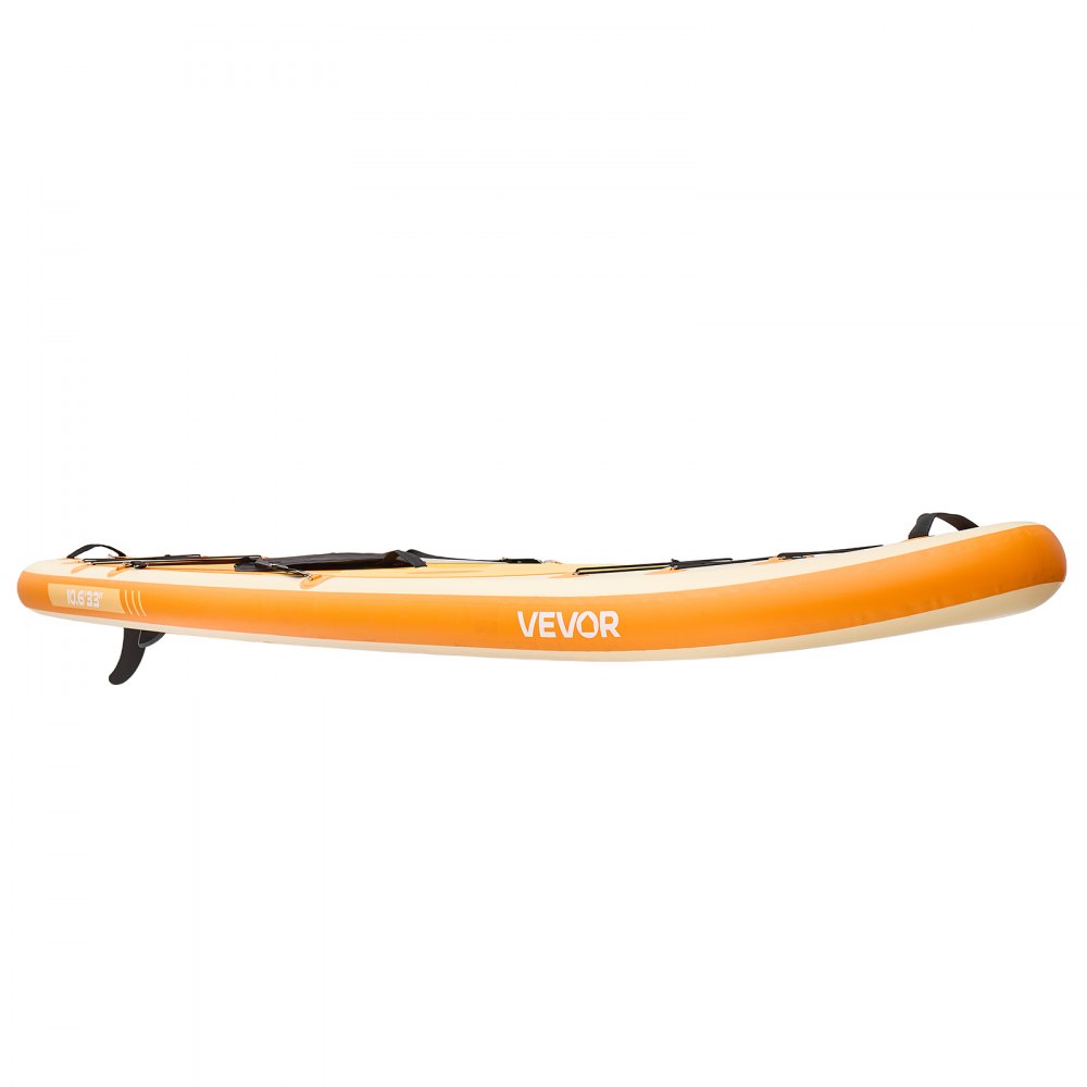VEVOR aufblasbares Stand Up Paddle Board (323 x 83,8 x 15,2 cm) Paddleboard mit einem Sitz, Komplettset inkl. Pumpe Paddel Finne Rucksack, Knöchelleine Gurt, für Jugendliche und Erwachsene