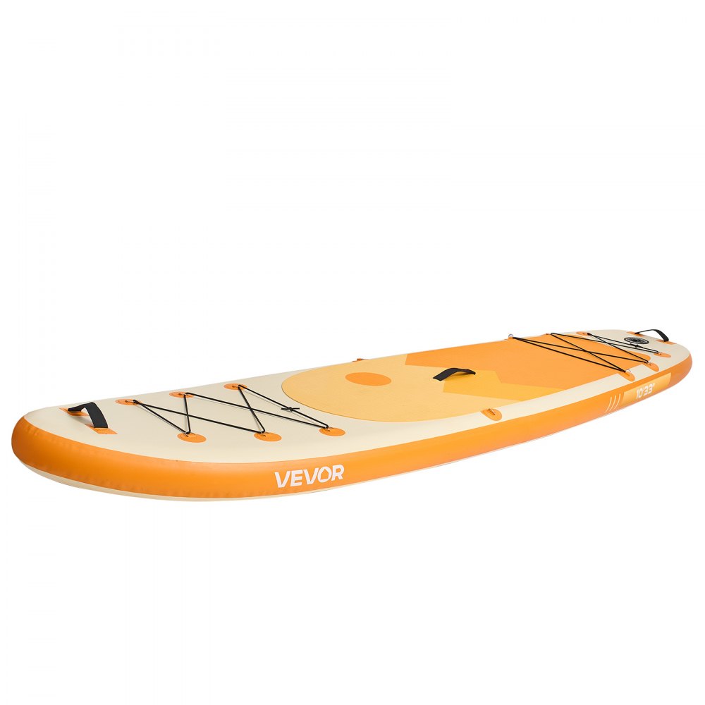 VEVOR aufblasbares Stand Up Paddle Board (304,8 x 83,8 x 15,2 cm) Paddleboard mit einem Sitz, Komplettset inkl. Pumpe Paddel Finne Rucksack Knöchelleine Gurt, für Jugendliche und Erwachsene