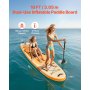 VEVOR aufblasbares Stand Up Paddle Board (304,8 x 83,8 x 15,2 cm) Paddleboard mit einem Sitz, Komplettset inkl. Pumpe Paddel Finne Rucksack Knöchelleine Gurt, für Jugendliche und Erwachsene