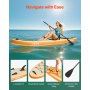 VEVOR aufblasbares Stand Up Paddle Board (304,8 x 83,8 x 15,2 cm) Paddleboard mit einem Sitz, Komplettset inkl. Pumpe Paddel Finne Rucksack Knöchelleine Gurt, für Jugendliche und Erwachsene