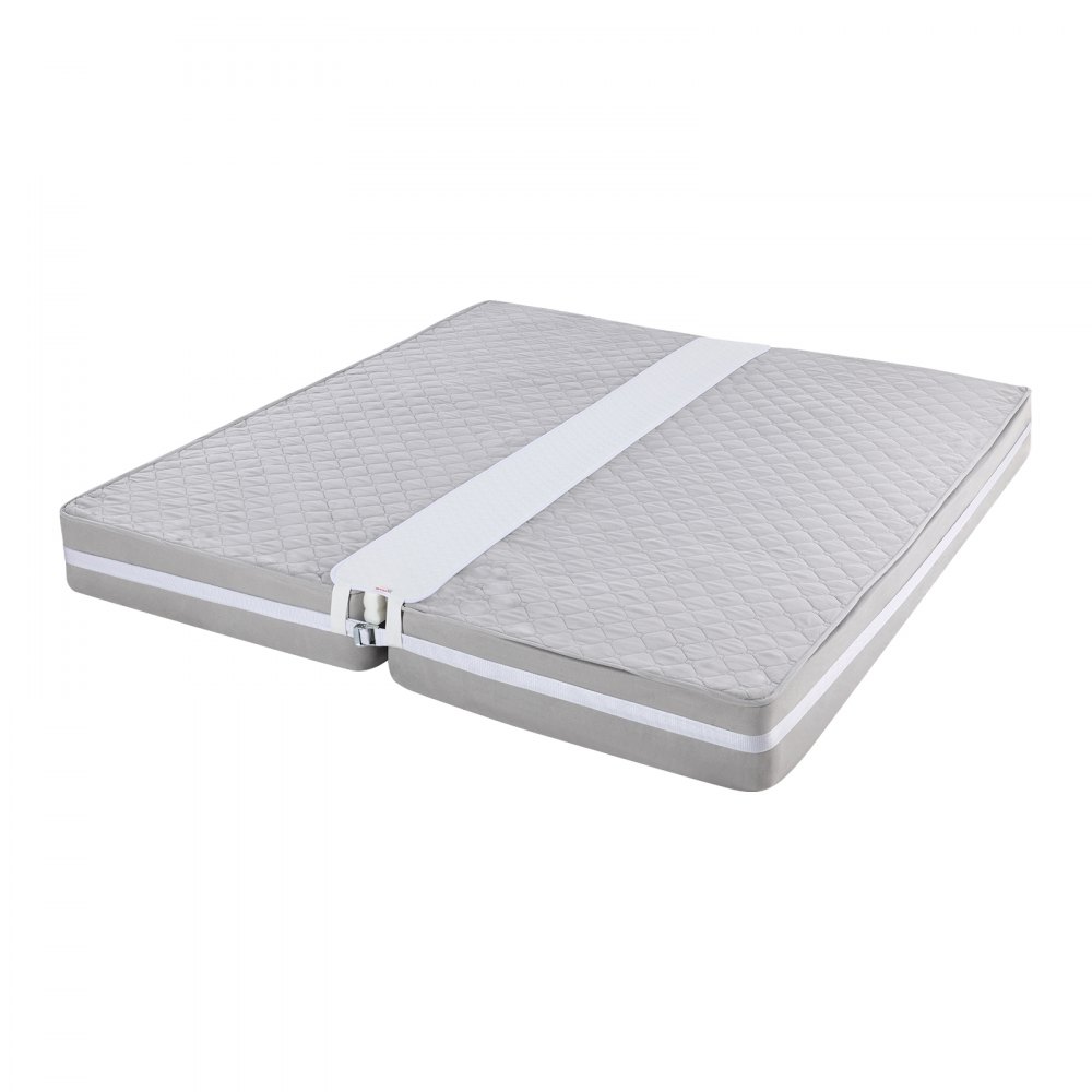 VEVOR Bettbrücke für Kingsize-Bett Umrüstsatz, geteilter Lückenfüller für verstellbare Bettmatratzenverbinder, Matratzenlückenfüller mit Metallschnallengurt (1905 x 254 mm) vertikal
