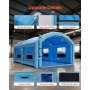 VEVOR aufblasbare Lackierkabine Spritzkabine 10 x 6 x 4 m, Lackierkabinenzelt mit 950 W und 1100 W Gebläsen und Luftfiltersystem, Runddach, Oxford-Gewebe, Spritzlackierung für Metallteile von Auto