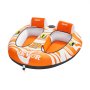 VEVOR Fun Tube Set zum Bootfahren, Aufblasbare Schleppboote für 1–2 Personen, 154 kg Wassersport-Schleppschlauch zum Ziehen von Booten – mit Haltegriffen, 840D Vollnylon-Überzug, Sicherheitsventil