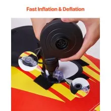 VEVOR Fun Tube Set, Aufblasbare Schleppboote für 1–3 Personen, 231 kg Wassersport-Schleppschlauch mit vollständiger Nylonhülle, gepolsterten Griffen und Geschwindigkeits-Sicherheitsventil