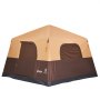 VEVOR Campingzelt 8 Personen, Aufblasbares Familienzelt mit Wiederaufladbarer Pumpe, TPU-Luftschlauch & 4 Netzfenstern, Kabinenzelt mit Tragetasche für Familien-Camping & Wandern, Beige