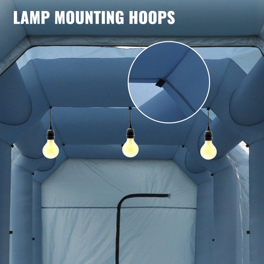 Vevor Aufblasbares Zelt Spray Booth 6x3x2,5m Lackierkabine Werkstatt Campingzelt