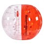 VEVOR Aufblasbarer Bump Ball Bumper Stoßball 1 Stk. 1,5 m x  1,2 m, Menschlicher Kollisionsball, PVC-Körperblasen-Bounce-Ball für Outdoor-Aktivitäten, Transparent + Rot Aufblasbar Bumper Ball