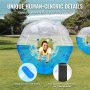 VEVOR aufblasbarer Bumper-Ball im 1er-Pack, 1,5 m Körper-Sumo-Zorb-Bälle für Jugendliche und Erwachsene, 0,8 mm dicke menschliche Hamster-Blasenbälle aus PVC für Team-Gaming-Spiele im Freien, Bumper-B