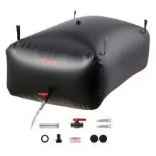 VEVOR Wasserspeicherblase, 540 L PVC-Weichwasserbeutel, Wasserspeicherbehälter, auslaufsicherer & verschleißfester Wassertank für die Outdoor-Bewässerung von Wohnmobil, LKW, Notfall