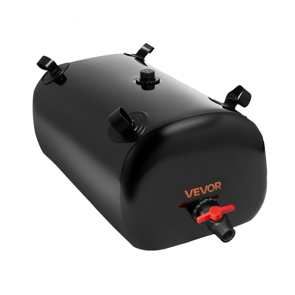 VEVOR Wasserblasen Aufbewahrungsbehälter, 113 L Wassertank, 1000D PVC verdickter Wasserbeutel, Wassersack zusammenklappbar, für Gartenbewässerung, Camping, Wohnmobile, Notfallgebrauch – Schwarz