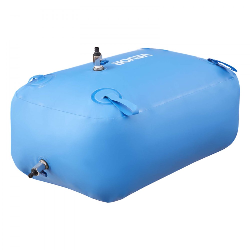 VEVOR Wasserspeicherblase, 132L TPU-Weichwasserbeutel, Wasserspeicherbehälter, auslaufsicherer & verschleißfester Wohnmobil-Wassertank für die Bewässerung im Outdoor beim Camping