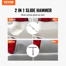 VEVOR 52-teiliger Ausbeulen-Abzieher Ausbeulwerkzeug Dellen-Reparaturset inkl 20 Brückenabziehlaschen & 2 x Abisolierungsmutter 2 in 1