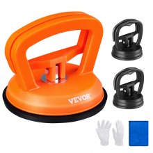 VEVOR Auto Dent Saugnapf 6-teiliges Dellen-Reparaturset, 2 große Saugnäpfe + 1 kleiner Saugnapf Auto Body Dent Abzieher Set, 150 + 20 kg Saugnapfheber Auto DellenTransport Von Glas, Fliesen usw.