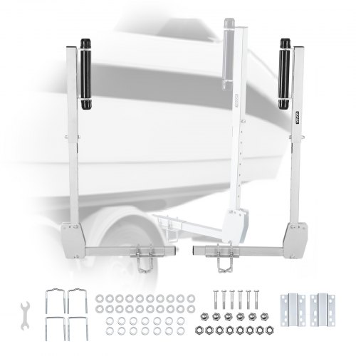 VEVOR Bootstrailerführung 700-1050 mm 8-stufig Höhenverstellbar, Verdickte, Hochbelastbare Führungen mit Leichtgängiger Rollenführung, für Größere Angelboote und Runabout-Boote ab 16 Zoll